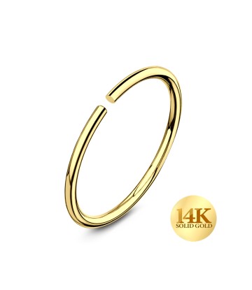 14K Gold Circular Nose Ring 14KY-NSKR-0